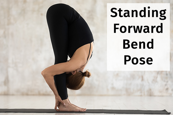 standing forward bend pose for relieving anxiety