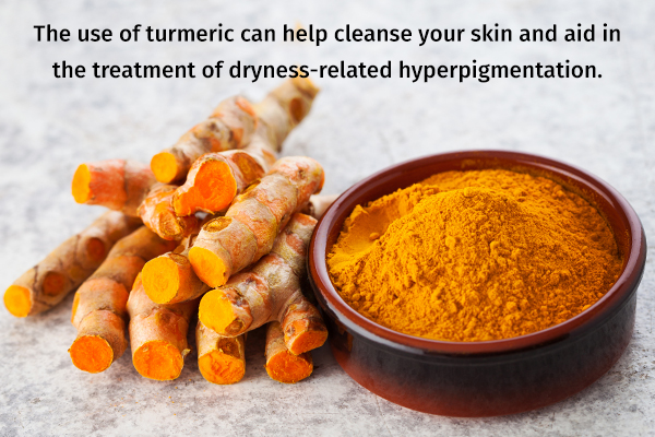 turmeric paste can help prevent dry skin