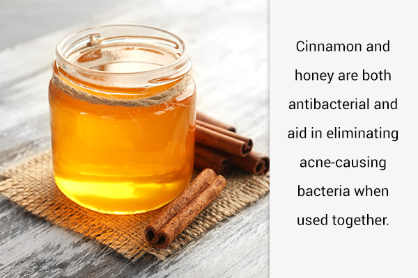 cinnamon and honey can help alleviate chest acne