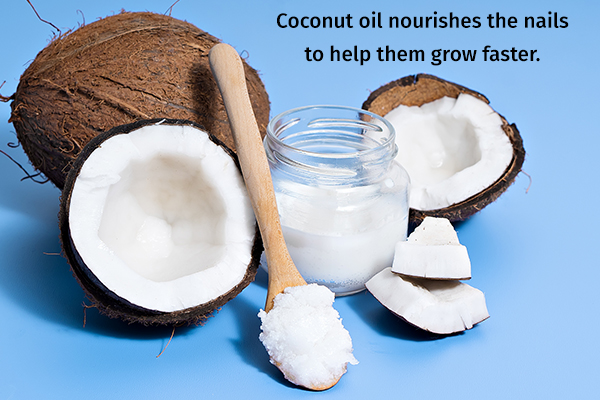 coconut oil nourishes your nail