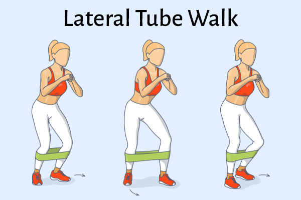 lateral tube walk for strong, healthy knees