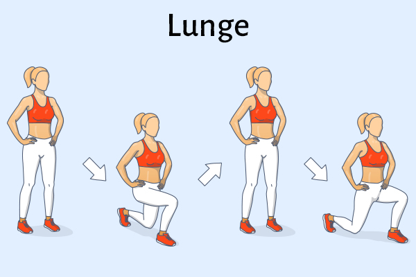 lunges for strong, healthy knees