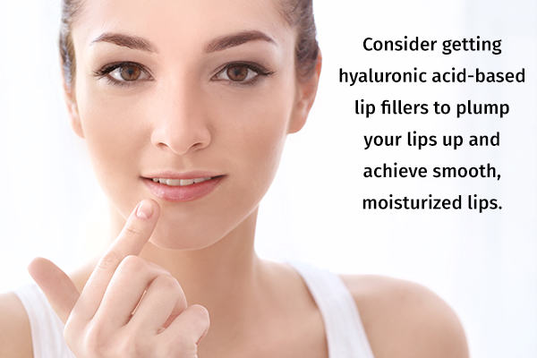 try using hydrating lip fillers to plump up your lips