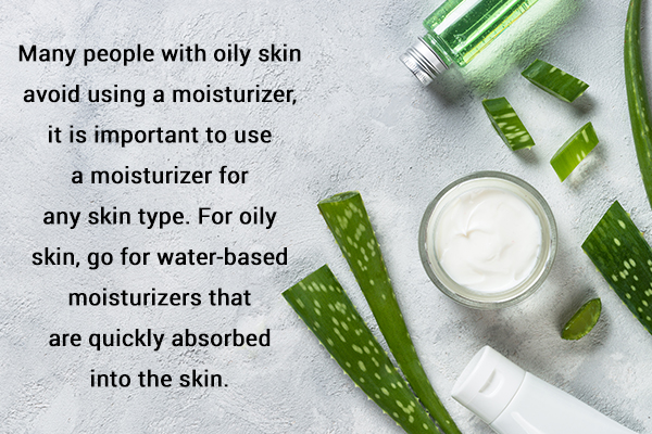 apply moisturizers regardless of your skin type