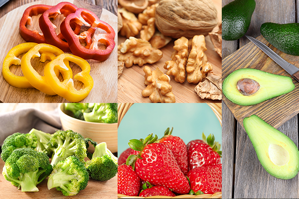 consume bell pepper, walnuts, avocados, etc. for healthy eyes