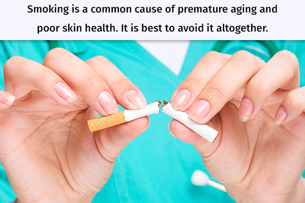 smoking cessation can prevent skin aging and wrinkles