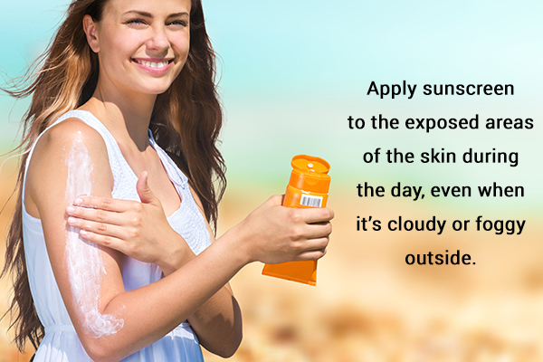 self-care measures for suntan management