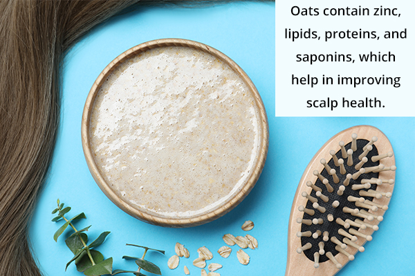 oats can help reduce and manage dandruff