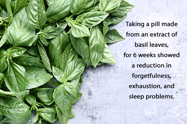 basil has been known to possess stress relieving properties