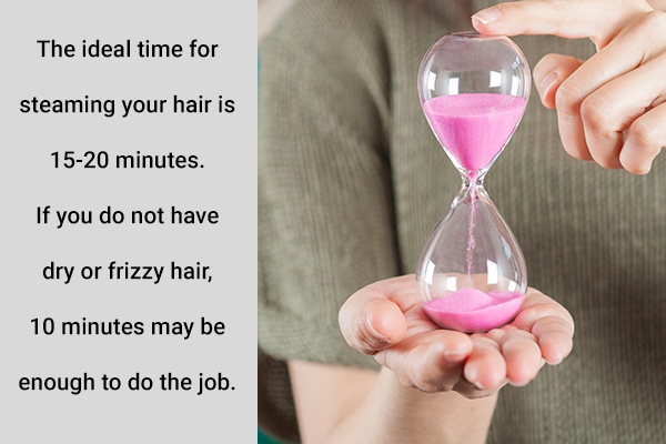 ideal time for steaming your hair