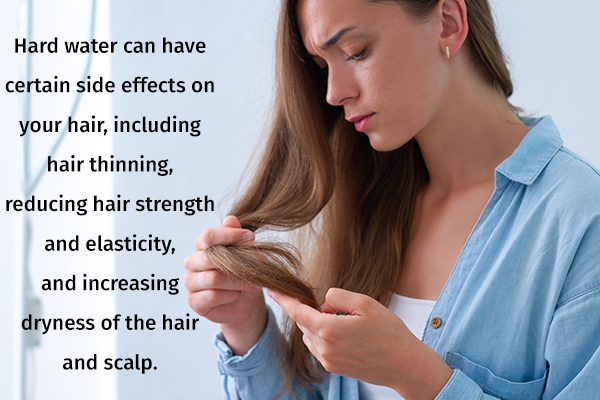 possible side effects of hard water on your hair