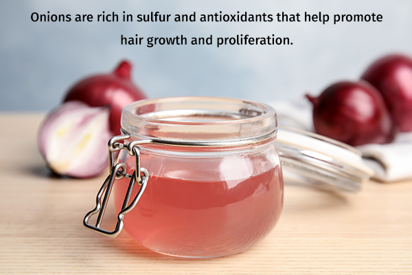 use onion juice on hair to boost hair growth