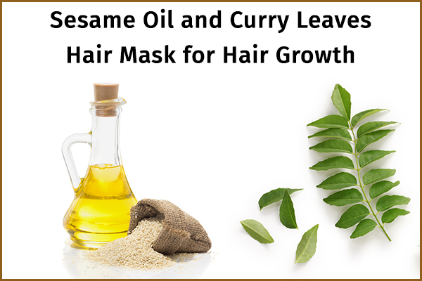 sesame oil and curry leaves for promoting hair growth