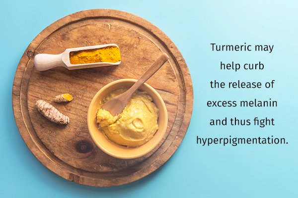 turmeric paste usage may help fade hyperpigmentation around mouth