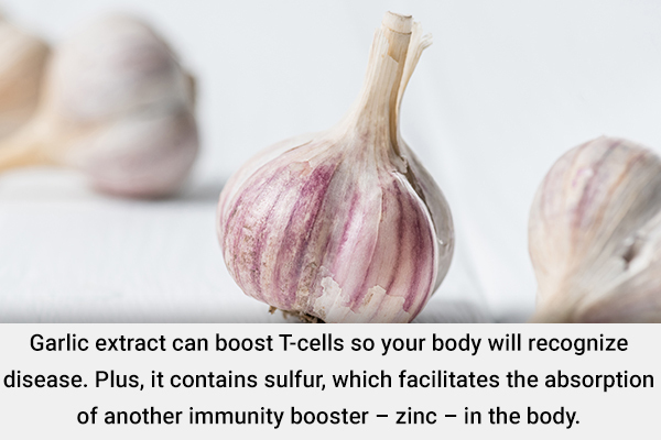 regular garlic consumption can help boost your immunity levels