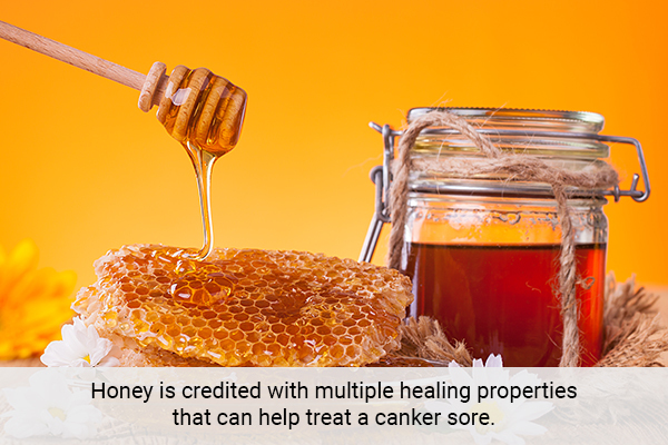 honey application can help relieve canker sores