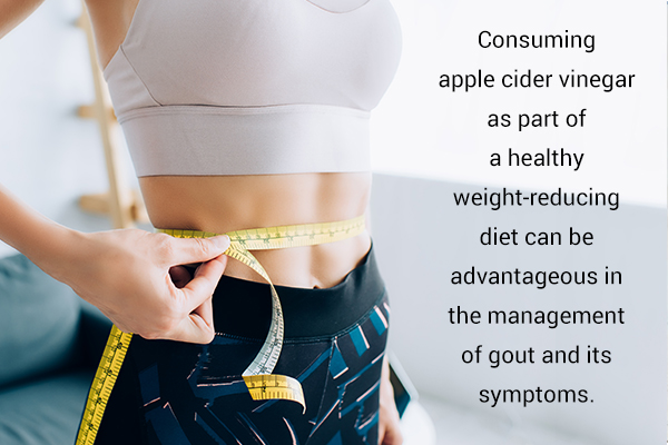 include apple cider vinegar in your weight-loss diet to manage gout