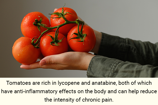 tomato consumption can help deal with chronic pain