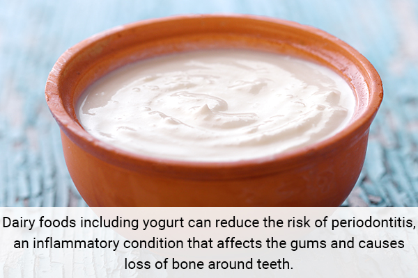 yogurt is a superfood which decreases risk of periodontitis
