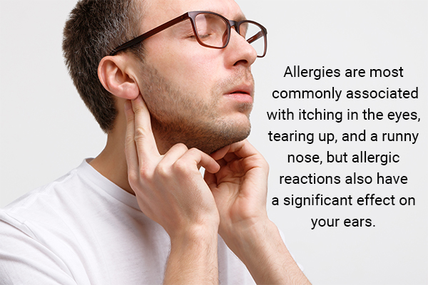 ear discomfort can be indicative of allergies