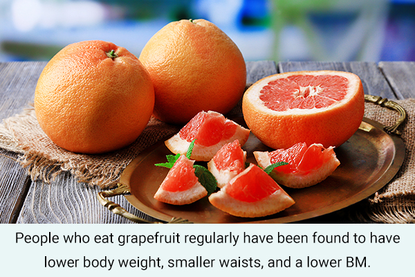 grapefruit consumption can help reduce belly fat