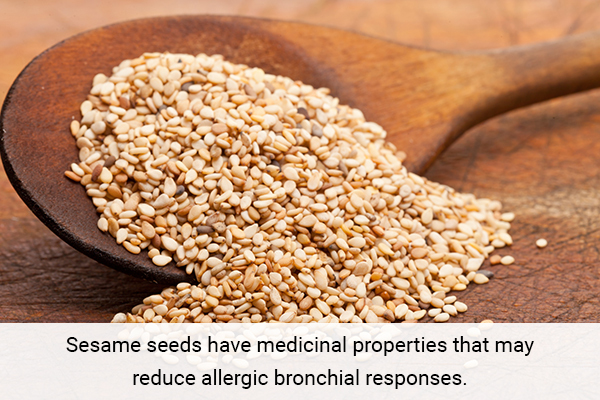 you can also find relief from bronchitis by using sesame seeds