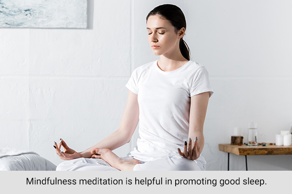 mindfulness meditation can help promote good sleep
