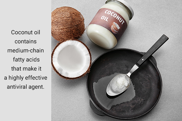 using coconut oil in cooking can help prevent mononucleosis
