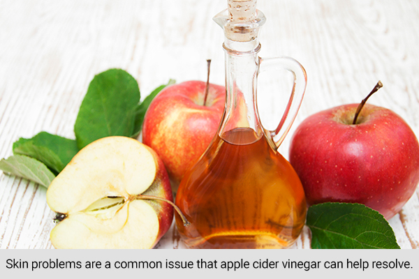 apple cider vinegar can be employed to resolve skin issues