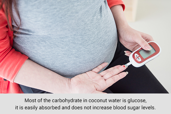 can drinking coconut water raise blood sugar in pregnancy?