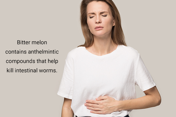 bitter melon contains compounds which may kill intestinal worms
