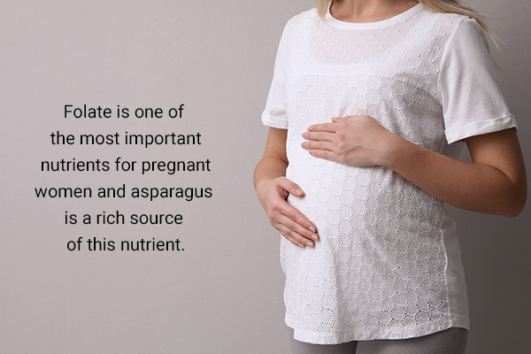 pregnant women can consume asparagus to reduce the risk of birth defects