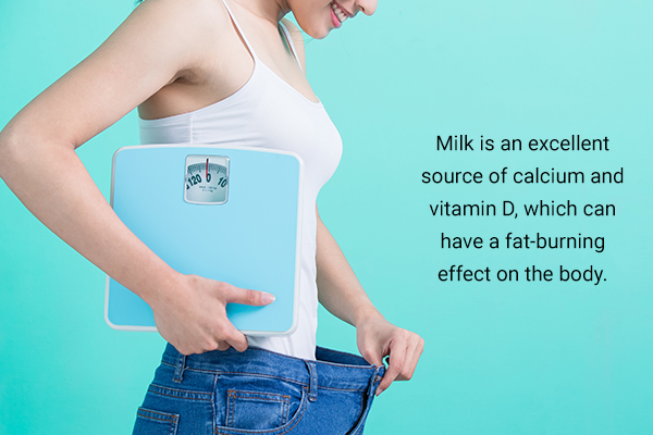 milk is replete with calcium and vitamin D and helps with weight loss