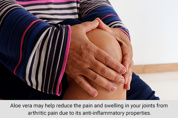 aloe vera usage can help provide relief from joint pain