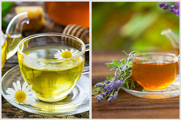 can drinking chamomile or lavender tea help you sleep?