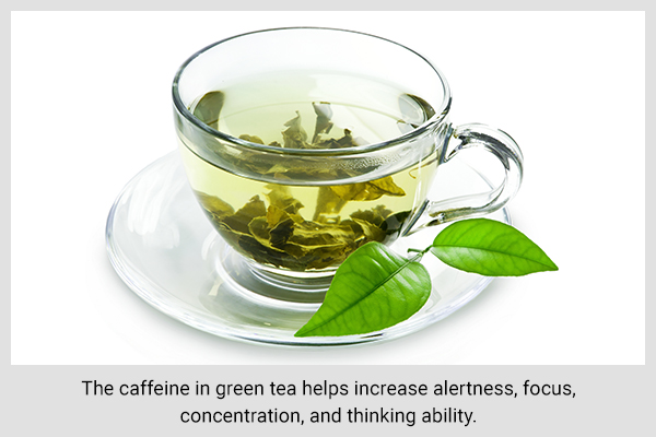 drinking green tea can help improve nervous system functioning