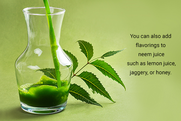 how to prepare neem juice easily at home?