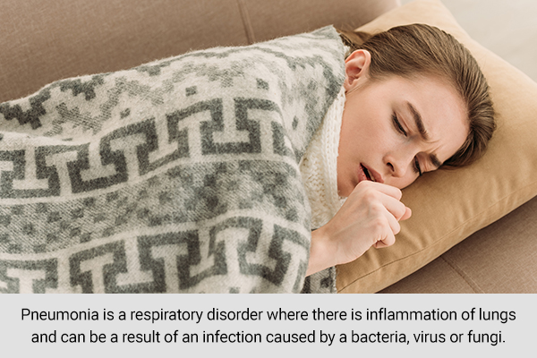 pneumonia can lead to rapid shallow breathing (tachypnea)