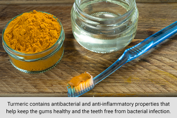 using a turmeric toothpaste when brushing can help strengthen your teeth