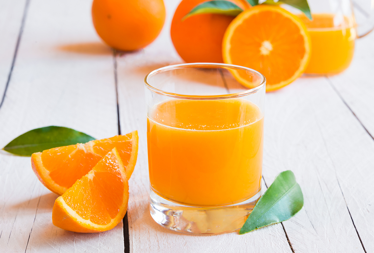 can drinking orange juice lead to gastric issues?