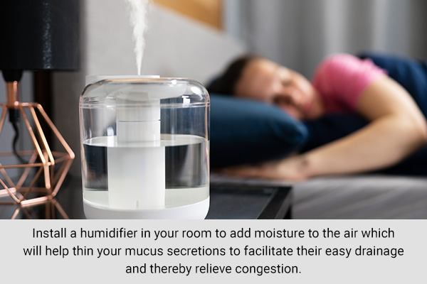 try installing and using a humidifier to help relieve cold/cough in pregnancy