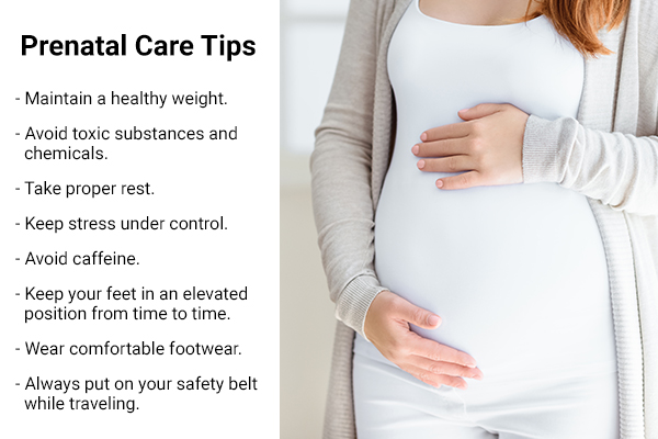 some other important prenatal care tips