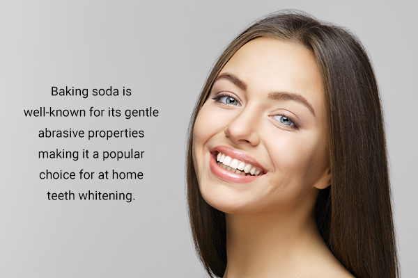 baking soda is a popular choice for teeth whitening