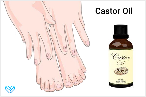 massage with castor oil to relieve foot tendonitis