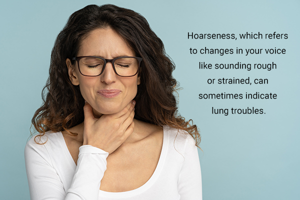 hoarseness of voice your lungs could be in trouble