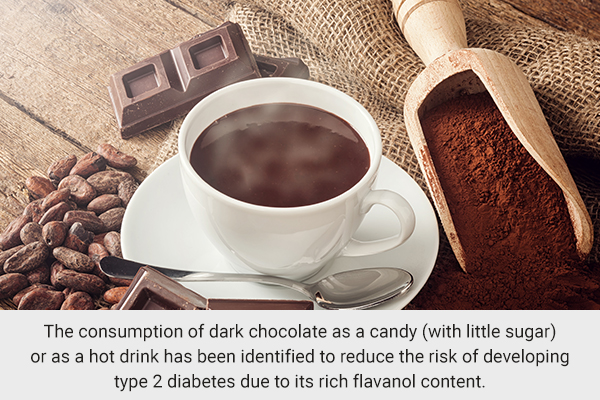 consuming hot chocolate can help improve type 2 diabetes symptoms