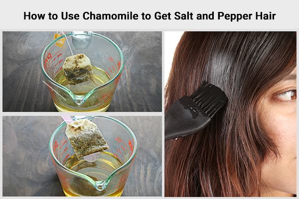 how to use chamomile to obtain salt and pepper hair