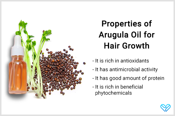 properties of arugula seed oil that are beneficial for hair growth