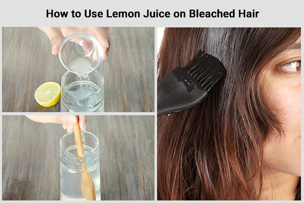 how you can use lemon juice to get rid of yellow from bleached hair