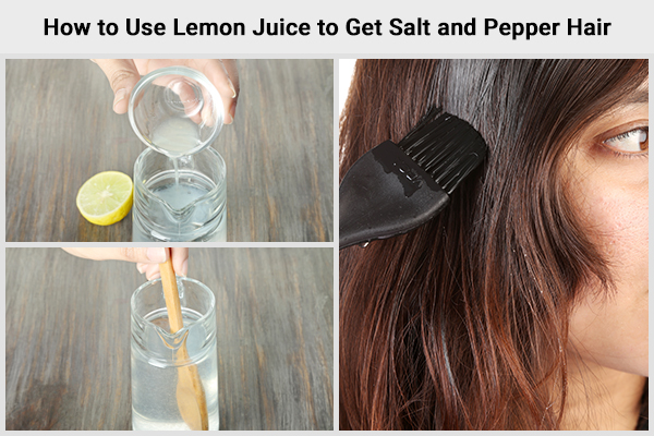 how to use baking soda to achieve salt and pepper hair
